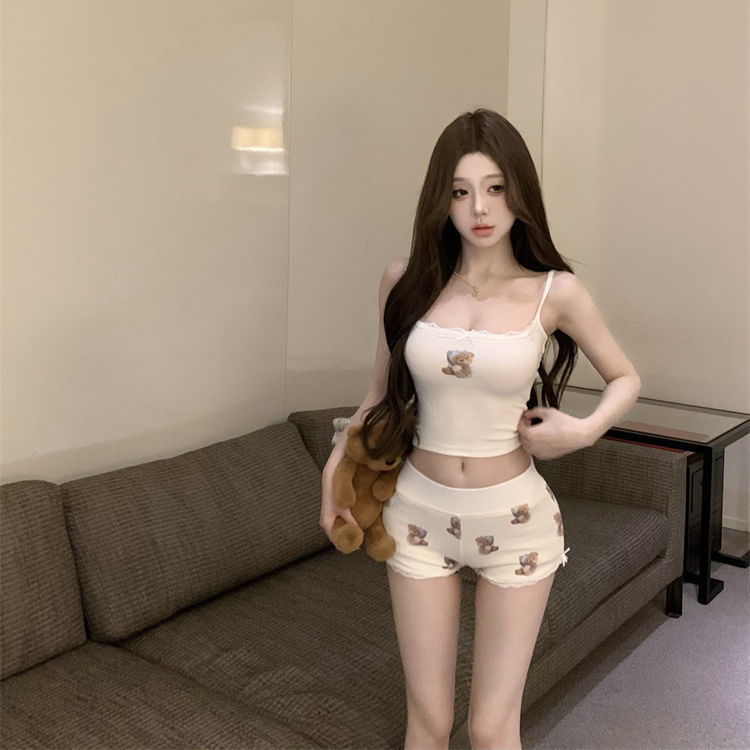 Two Piece Set,Camis and Short, - Summer Clothing Aesthetic recension och pris