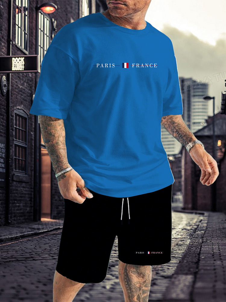 Men's Tracksuit 2 Piece O-neck - Summer Clothing Plus Size recension och pris