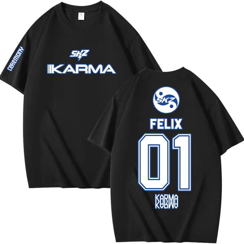 Popular Kpop KARMA Short Sleev - Summer Clothing Aesthetic recension och pris