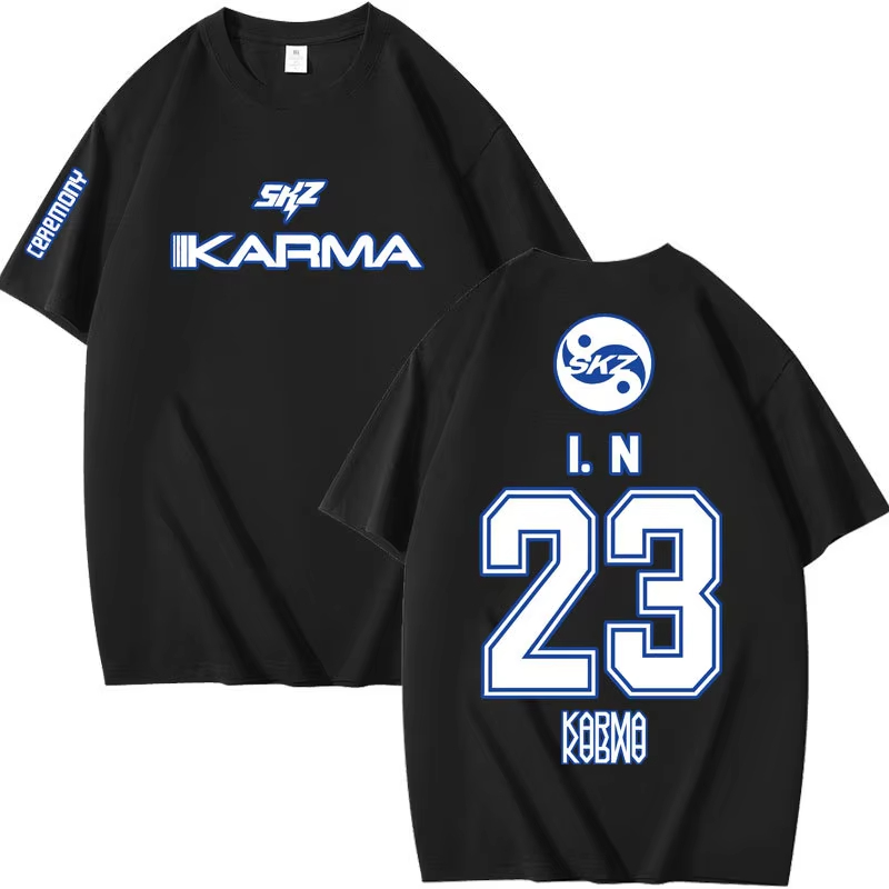 Popular Kpop KARMA Short Sleev - Summer Clothing Aesthetic recension och pris
