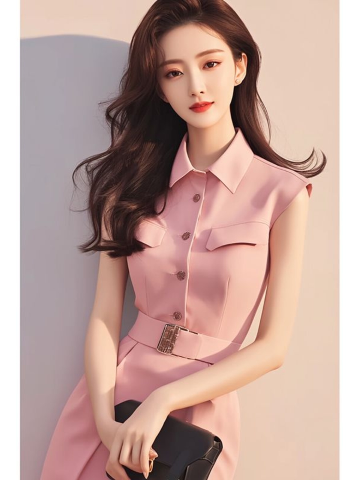 Elegant Pink Long Dress Stylis - Summer Line Clothing Brand recension och pris