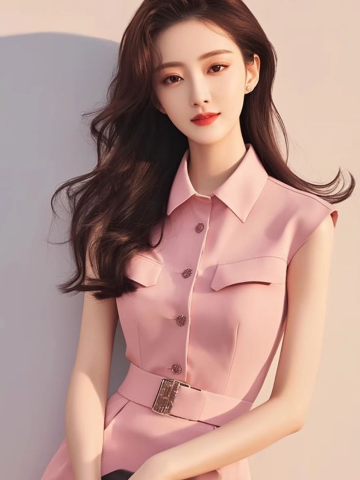 Elegant Pink Long Dress Stylis - Summer Line Clothing Brand recension och pris