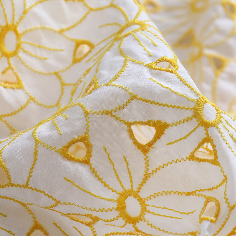 High quality cotton tecido Yel - Soft Summer Yellow Clothing recension och pris
